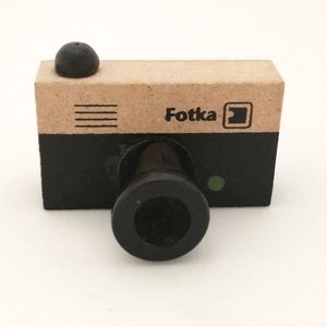 🧁 3/$30 Camera Wooden Rubber Stamp NEW